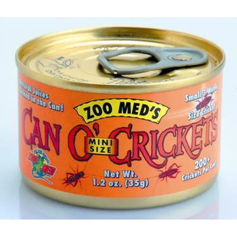 Zoo Med Can O' Mini Crickets Reptile Wet Food 1.2 oz