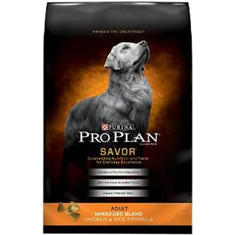 Pro Plan Shredded Blend Chicken & Rice 35lb Bag 