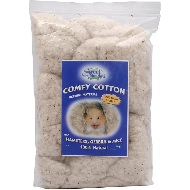 Sweet Meadow Farm Comfy Cotton Small Pet Nesting Material White 1 oz