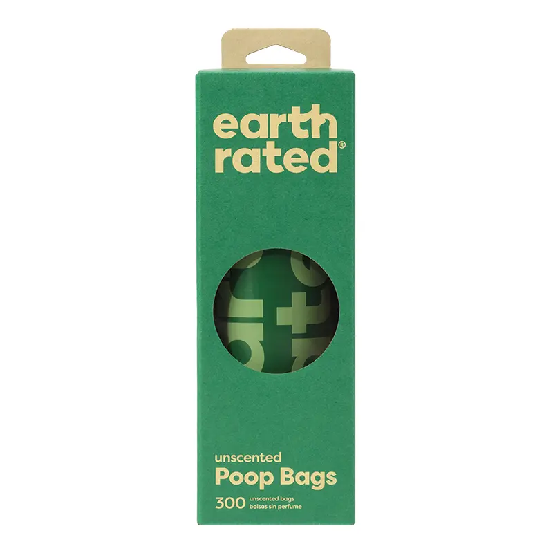 Earth Rated Dog Poop Bags Unscented 300 Count Box 
