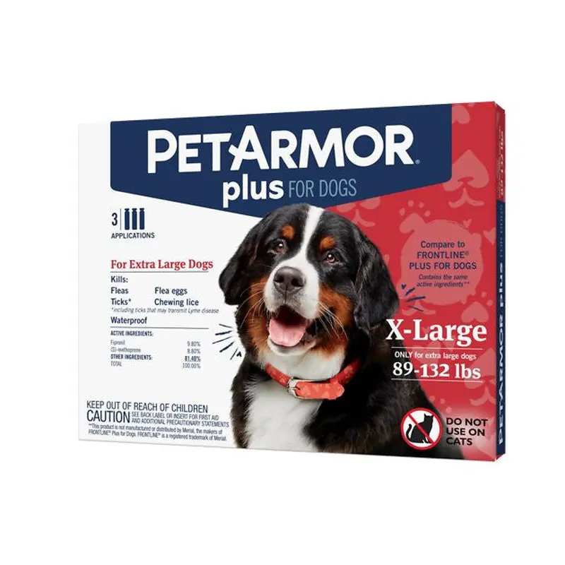 Sergeants Pet Armor Plus Flea and Tick Prevention for Dogs 89-132 lbs 
