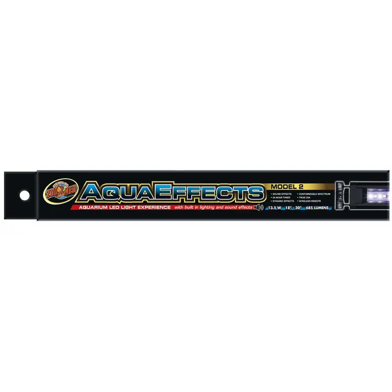 Zoo Med AquaEffects Model 2 LED Light Fixture Black 18 in