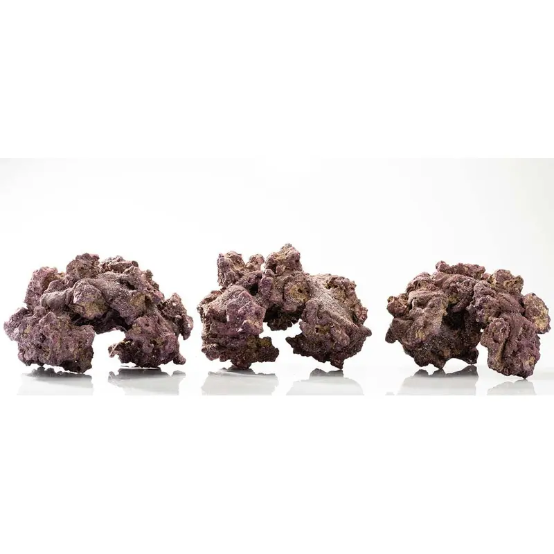 CaribSea LifeRock Cave Purple, Brown 3 Pack