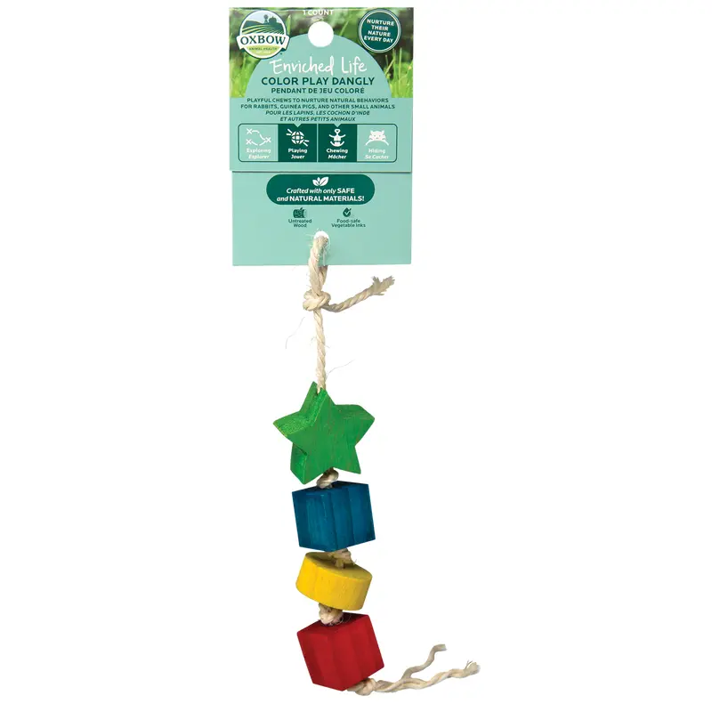 Oxbow Animal Health Enriched Life Color Play Dangly Small Animal Toy One Size