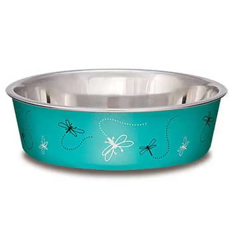Loving Pets Bella Bowl Small Dragonfly - Turquoise 