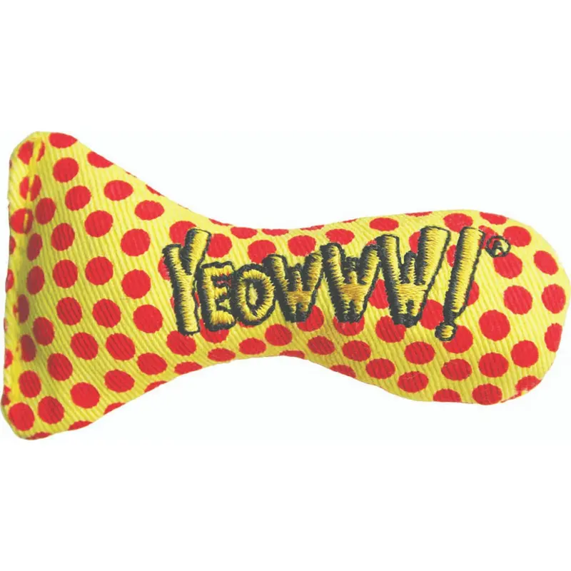 Yeowww! Stinkies Catnip Toy Yellow, Red 3 in 12 Pack