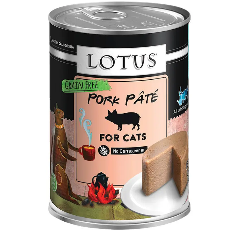Lotus Cat Pate Grain Free Pork 12.5oz 