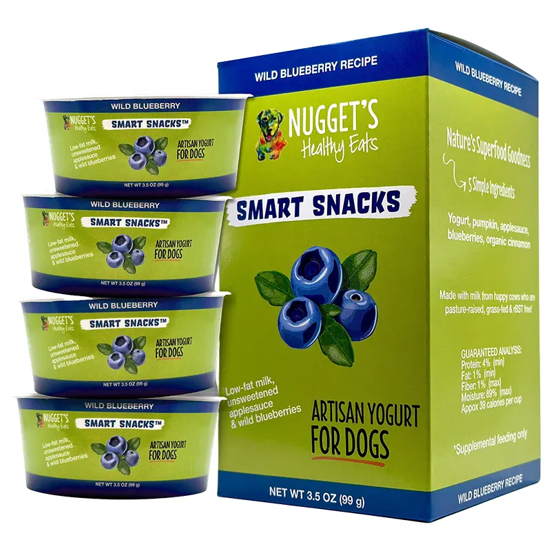 Nugget's Healthy Eats Dog Frozen Yogurt Blueberry 3.5oz 4pk 