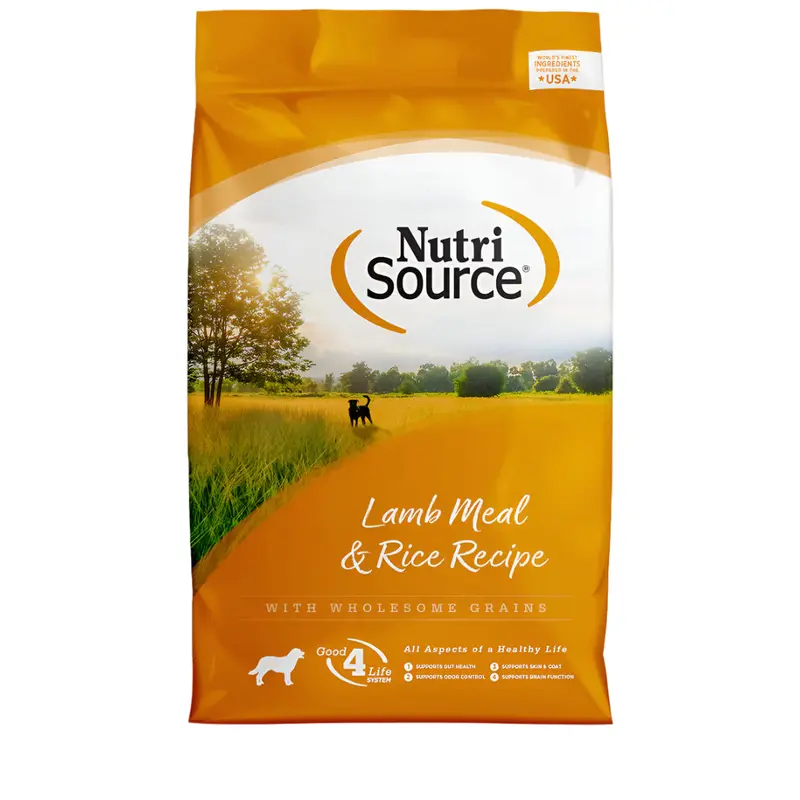 NutriSource Wholesome Grains Dry Dog Food - Lamb Meal & Rice - 6lb Bag