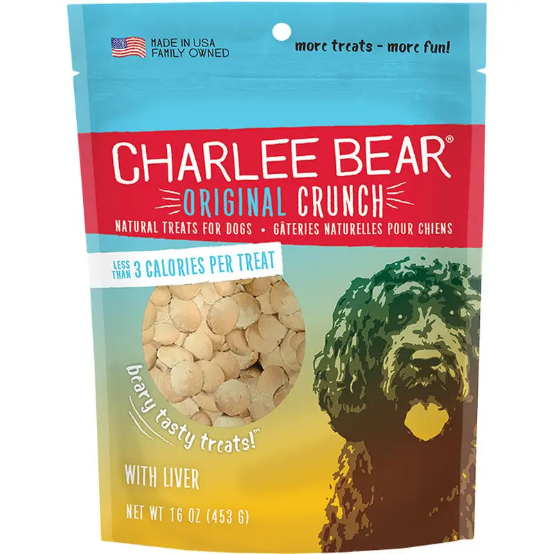 Charlee Bear Liver Dog Treats 6oz. 