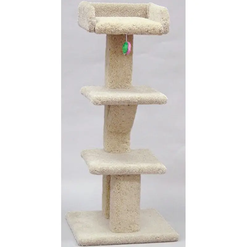 North American Pet Tree with Tray and 2 Shelves Scratcher Assorted 44 in