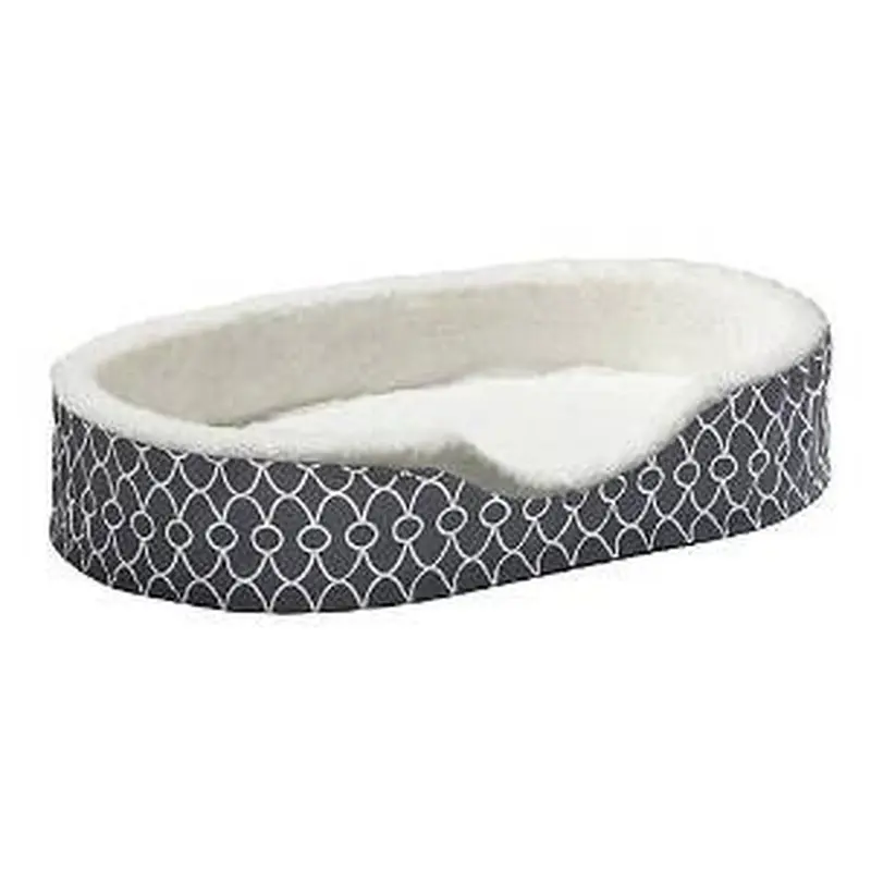 Midwest Orthopedic Nesting Bed with Teflon- Gray Geo Pattern 28x22.5x8.5" 