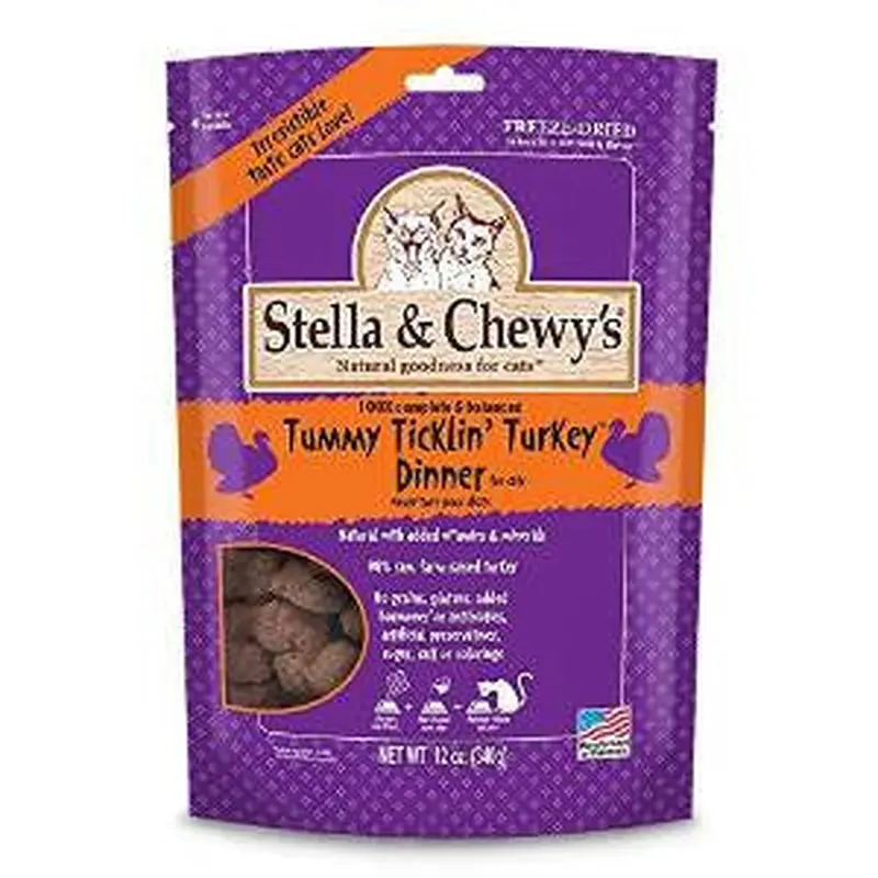Stella & Chewy's 18 oz. Freeze-Dried Tummy Ticklin' Turkey Dinner for Cats 