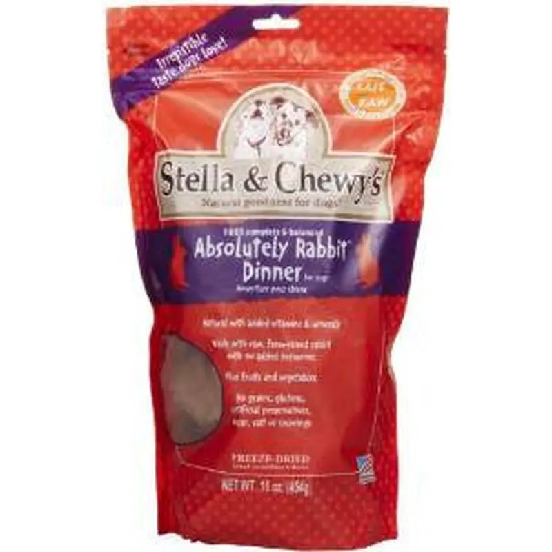 Stella & Chewy's Freeze Dried Absolutely Rabbit Dinner Dog 14z 