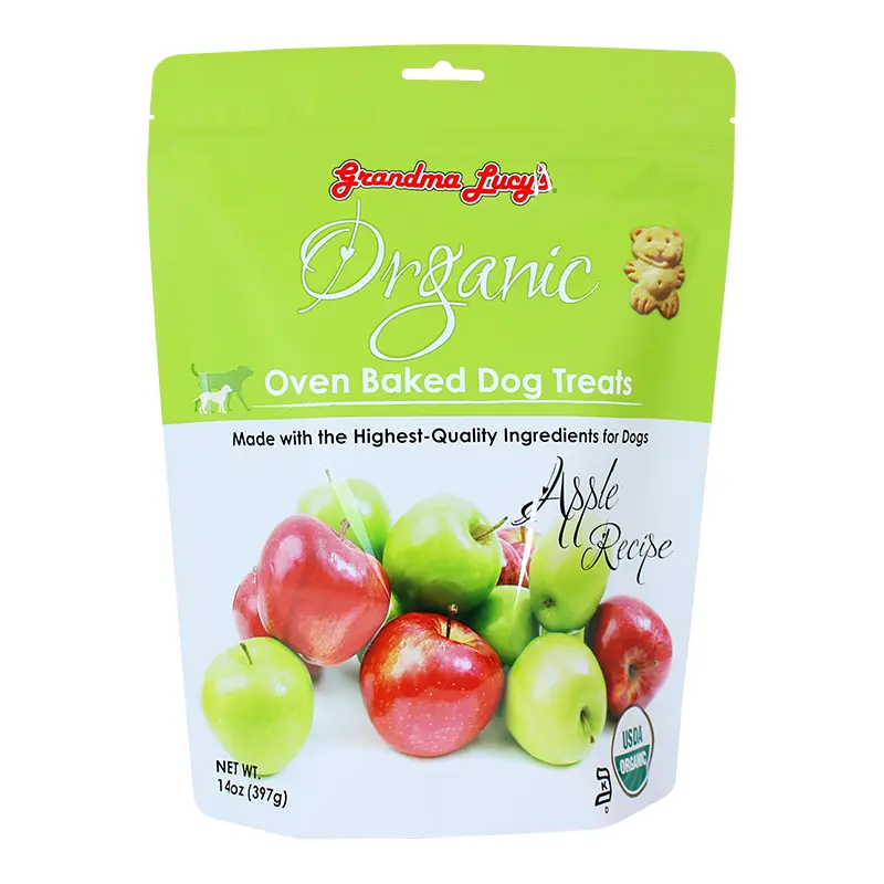 Grandma Lucy's Organic Apple Oven Baked Dog Treats-14-oz-