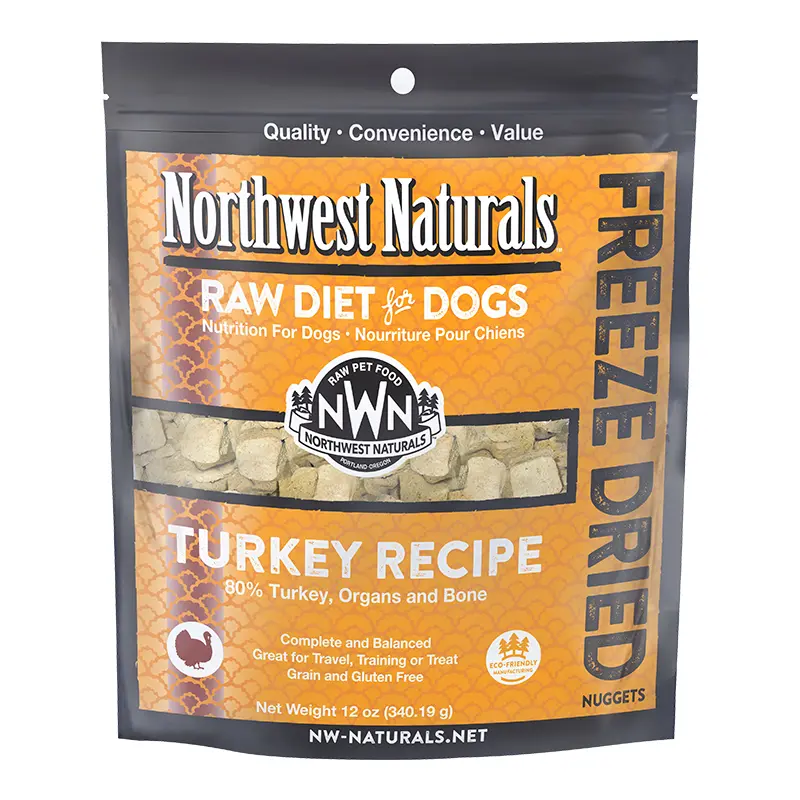Northwest Naturals Dog Freeze Dried Turkey Nuggets 12oz 