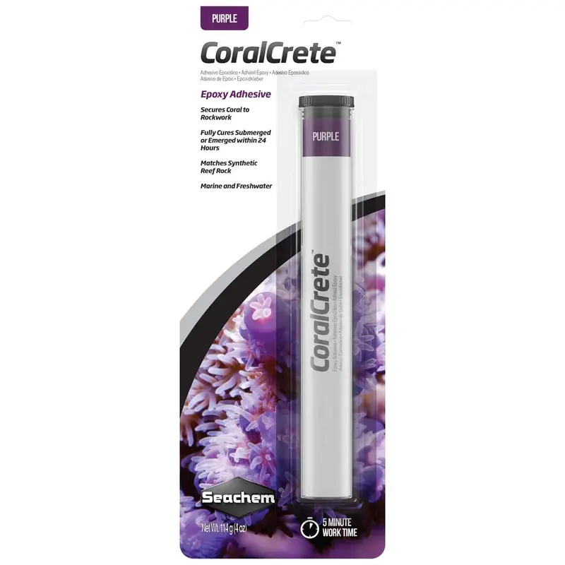 Seachem CoralCrete Epoxy Adhesive Purple 4 oz