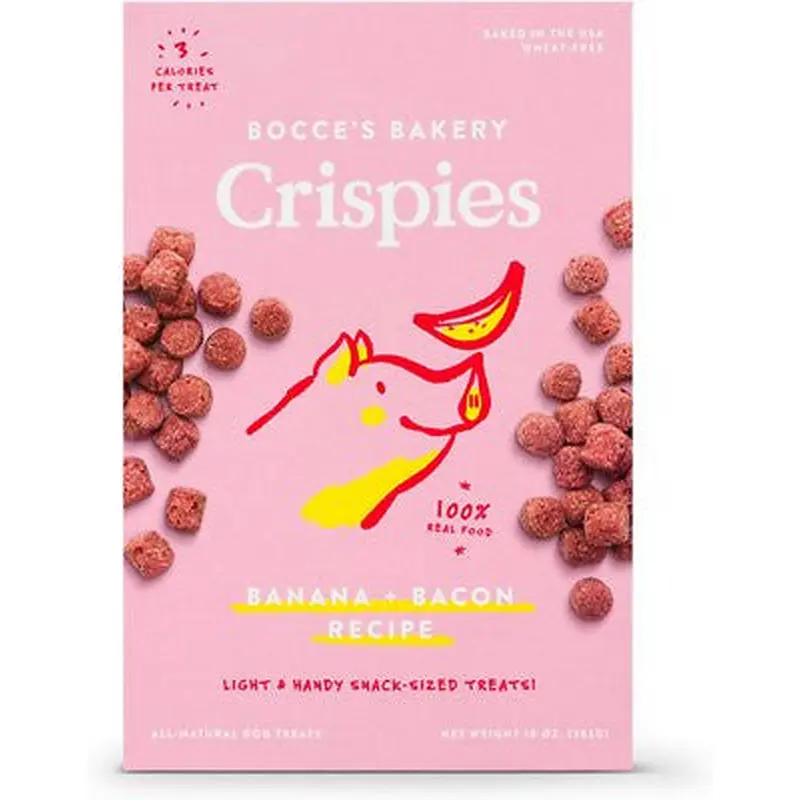 Bocce's Bakery Dog Crispies Bacon & Banana 10oz 