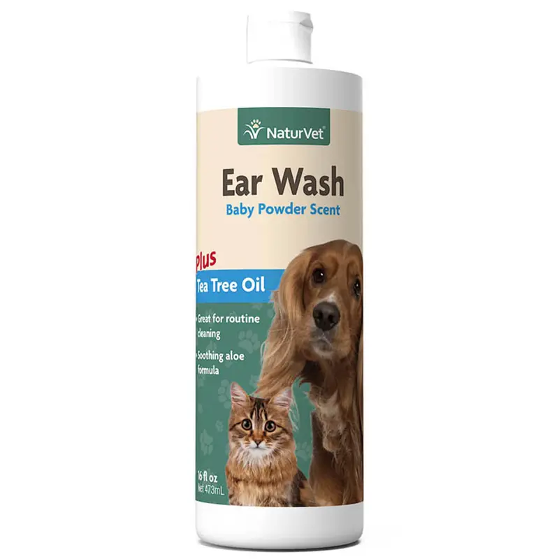 Naturvet Tea Tree Oil Ear Wash Liquid 16oz