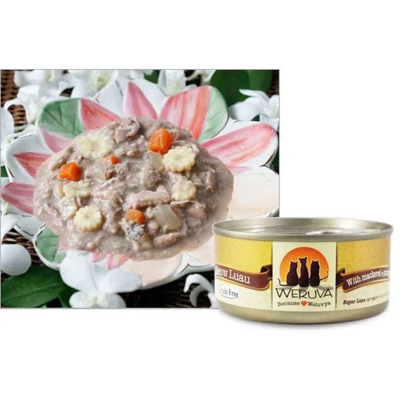 Weruva Classic Cat Wet Cat Food - Meow Luau with Mackerel & Pumpkin - 5.5oz Can