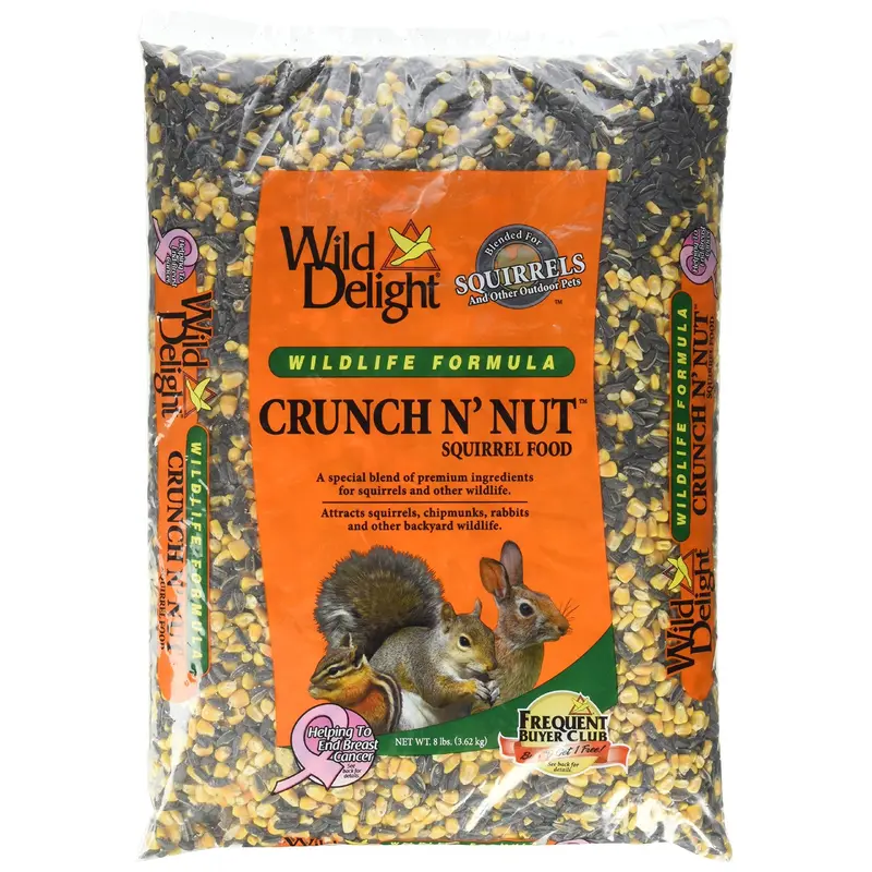Wild Delight Crunch N' Nut Squirrel Food, 8 Lb