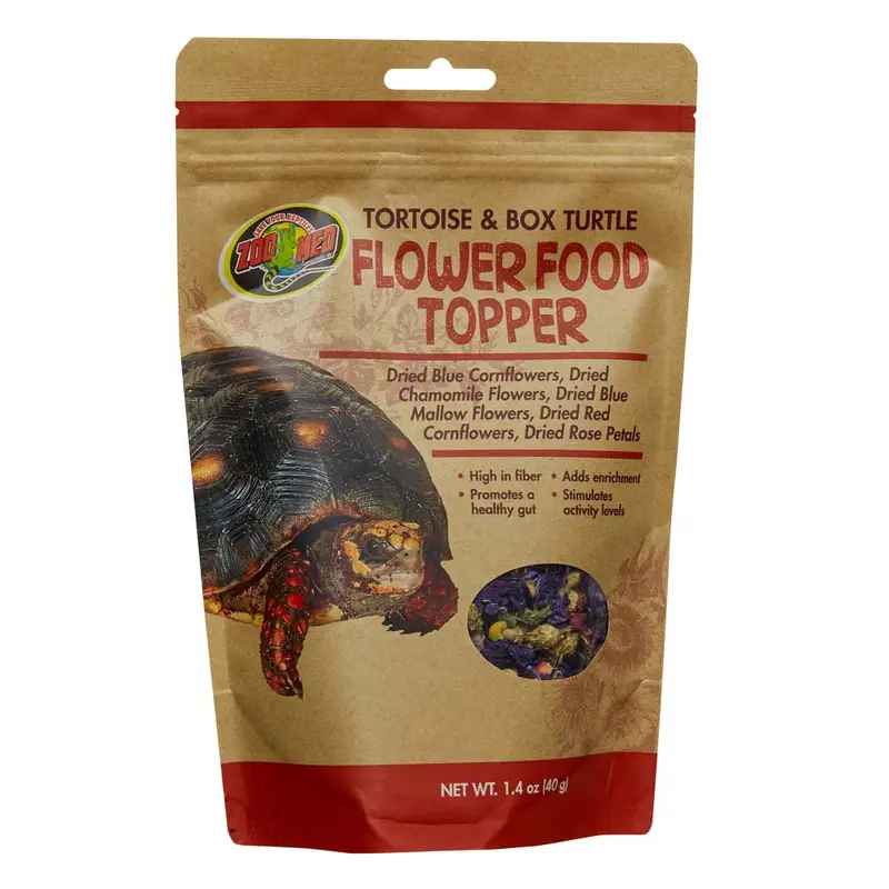 Zoo Med Tortoise & Box Turtle Flower Food Topper 1.4 oz (D)
