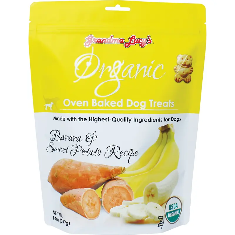 Grandma Lucys Organic Treats Banana & Sweet Potato 14 oz.