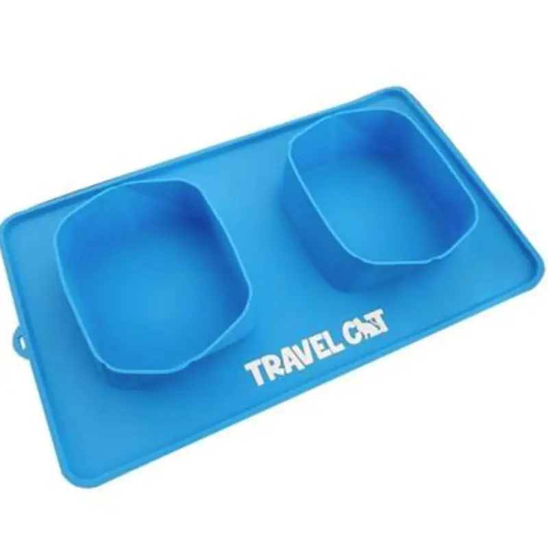 Travel Cat Foldable All-In-One Bowl & Mat