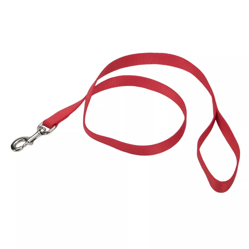 Coastal Single Ply 4ft Long 1in Dog Leash Red