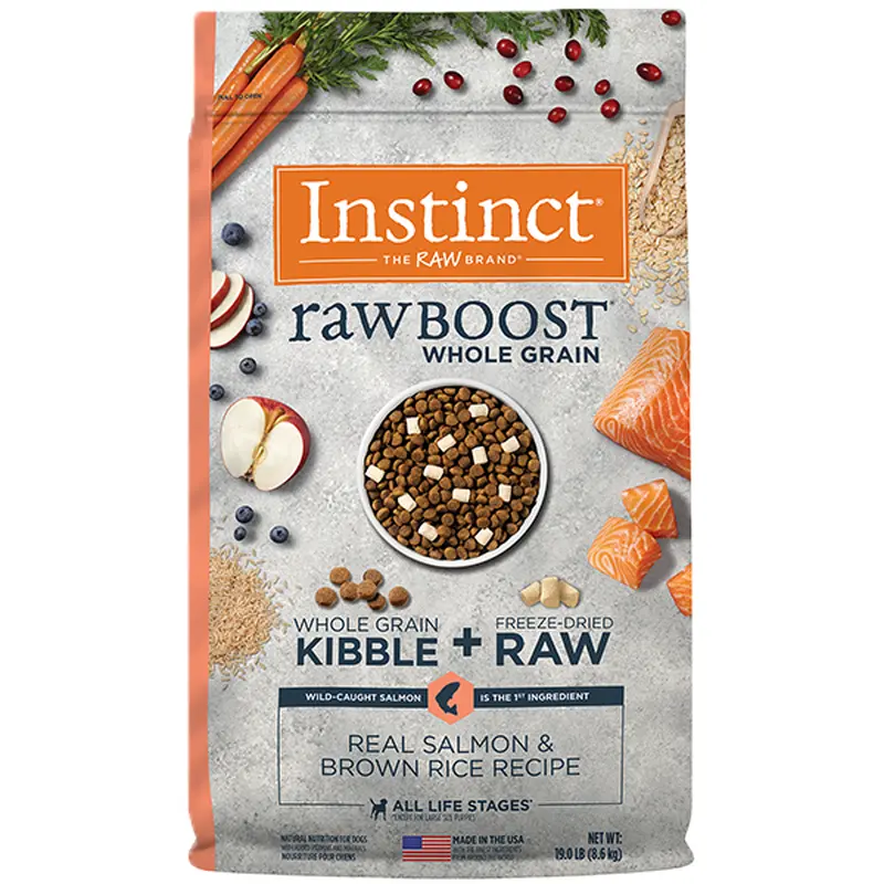 Instinct Dog Raw Boost Salmon & Brown Rice 19lb