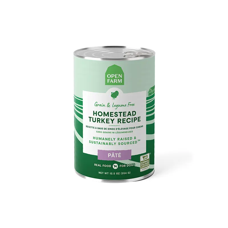 Open Farm Homestead Turkey Pt for Dogs 12.5 oz can
