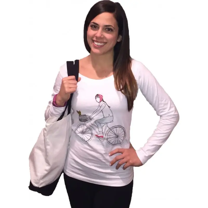 Dog On A Bike Long Sleeve Shirt By Dog Fashion Living