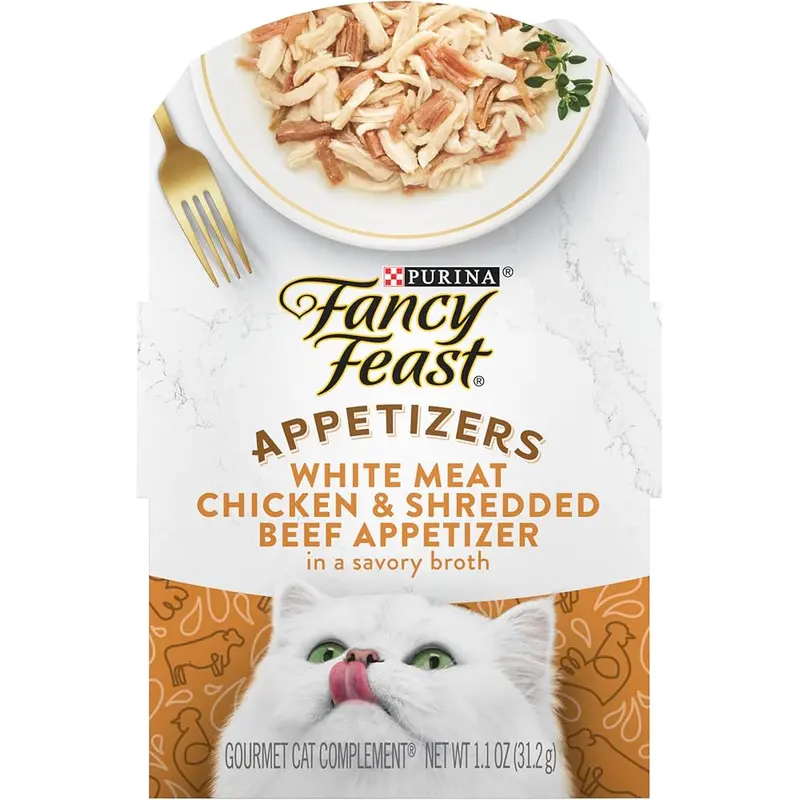 Fancy Feast Appetizers Chicken & Beef Wet Cat Food (1.1oz)
