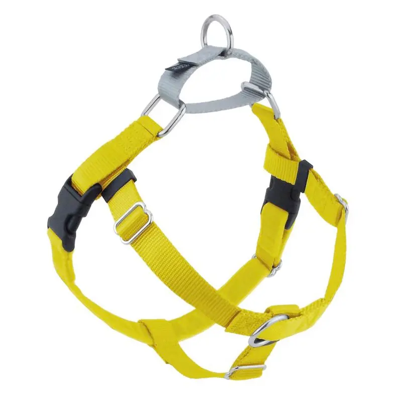 2 Hounds Design Freedom No-Pull Dog Harness - Large 1" x 28-32" - Yellow
