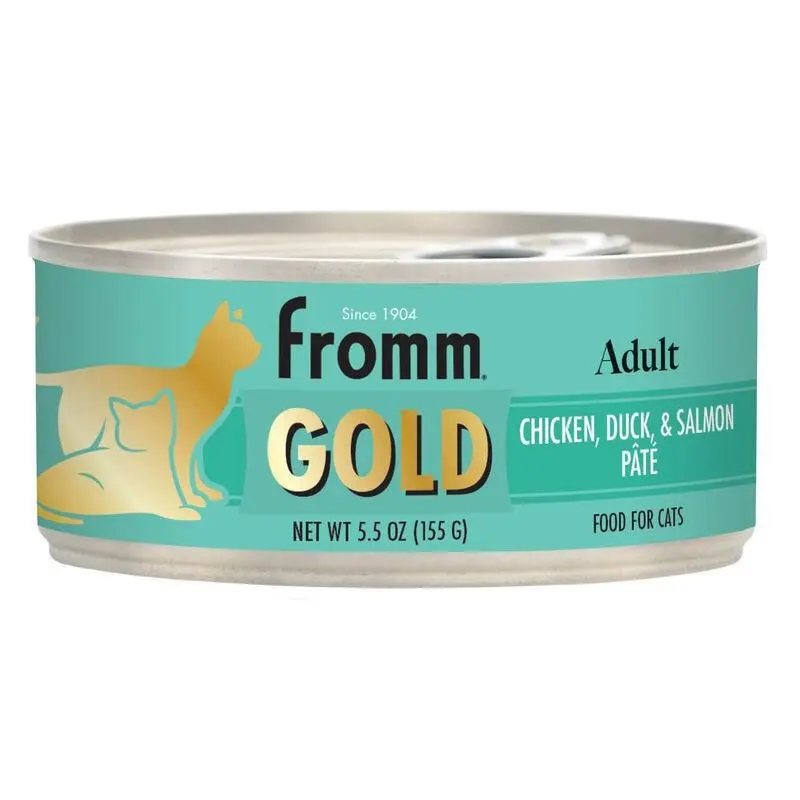 Fromm Adult Gold Wet Cat Food - Chicken, Duck, & Salmon Pt - 5.5oz Can