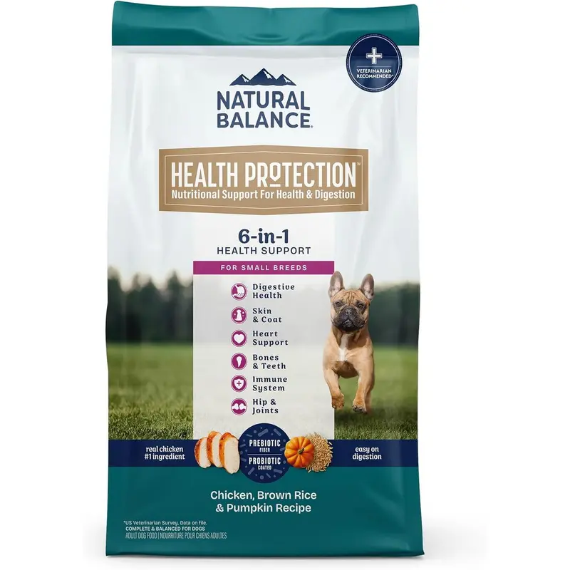 Natural Balance Health Protection Small Breed Dry Dog Food - Chicken Rice & Pumpkin - 12lb