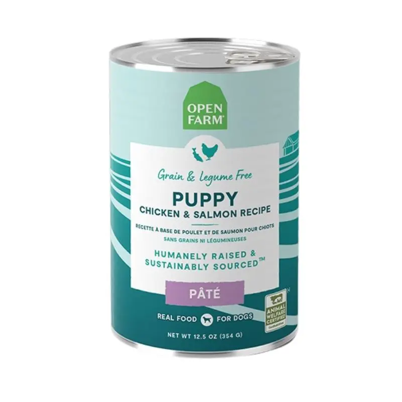 Open Farm  Grain-Free Puppy Wet Dog Food - Chicken Salmon Pate - 12.5oz Can