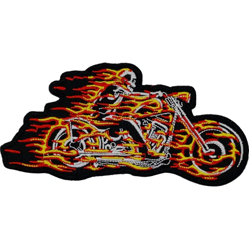 Flame Motorcycle - Patch