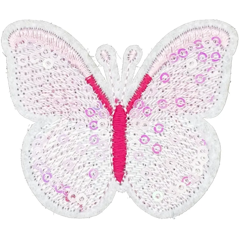 Pink Sequin Butterfly - Patch