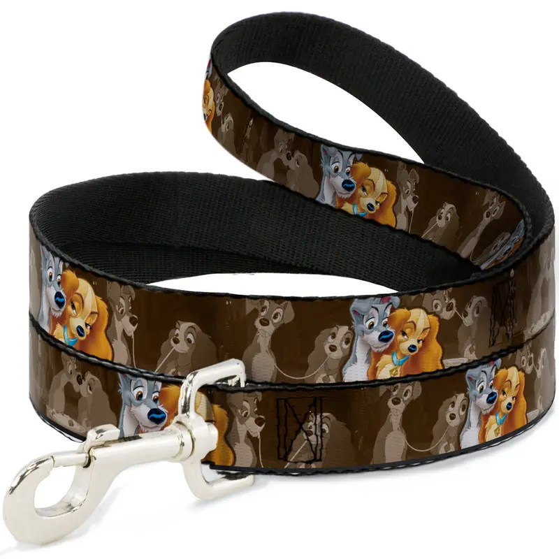 Dog Leash - Lady and Tramp 2-Poses/Spaghetti Kiss Scene Browns