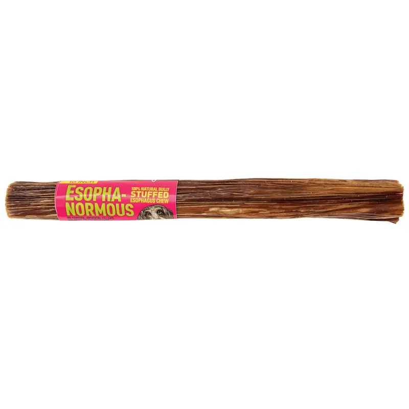 Etta Says Dog Chew Espoha Normous Bully Stuffed Esophagus 10in Single