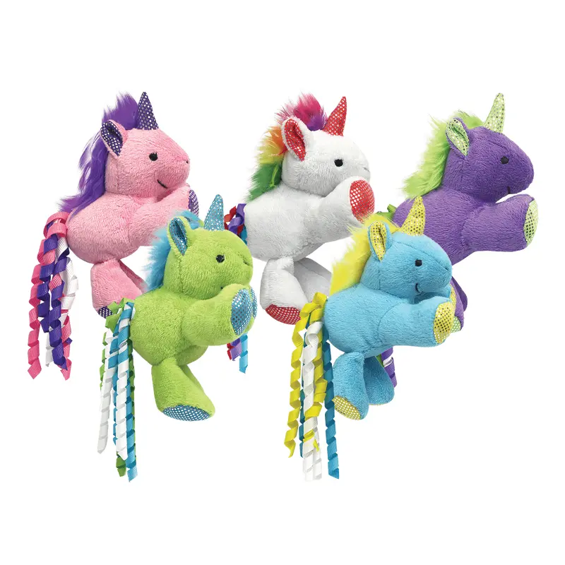 Multipet Cat Plush Toy Unicorn 8.5in Assorted
