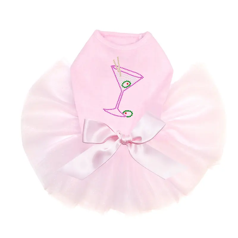 Martini (Fuchsia with Clear Rhinestones) - Custom Tutu