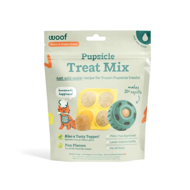 Woof Dog Treat Pupsicle Treat Mix Bacon Cheese
