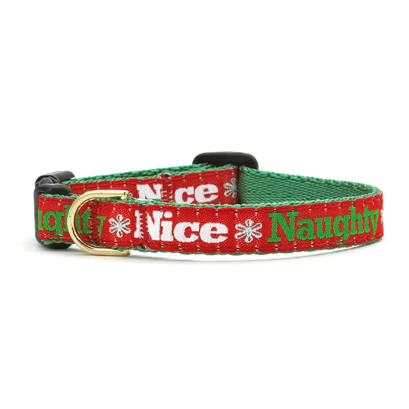 Naughty and Nice Small Breed Dog Collar