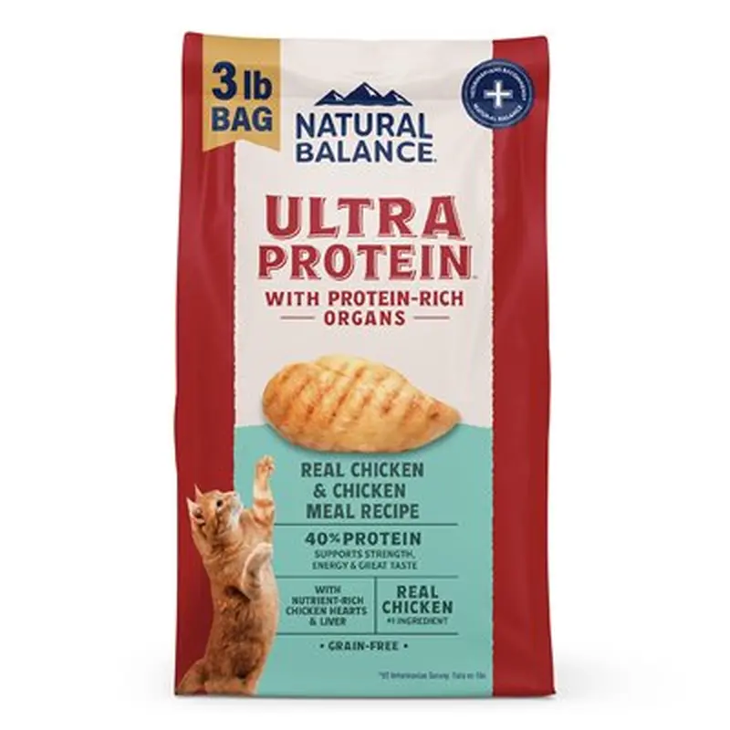 Natural Balance Ultra Protein Cat Chicken & Chicken Meal 3LB