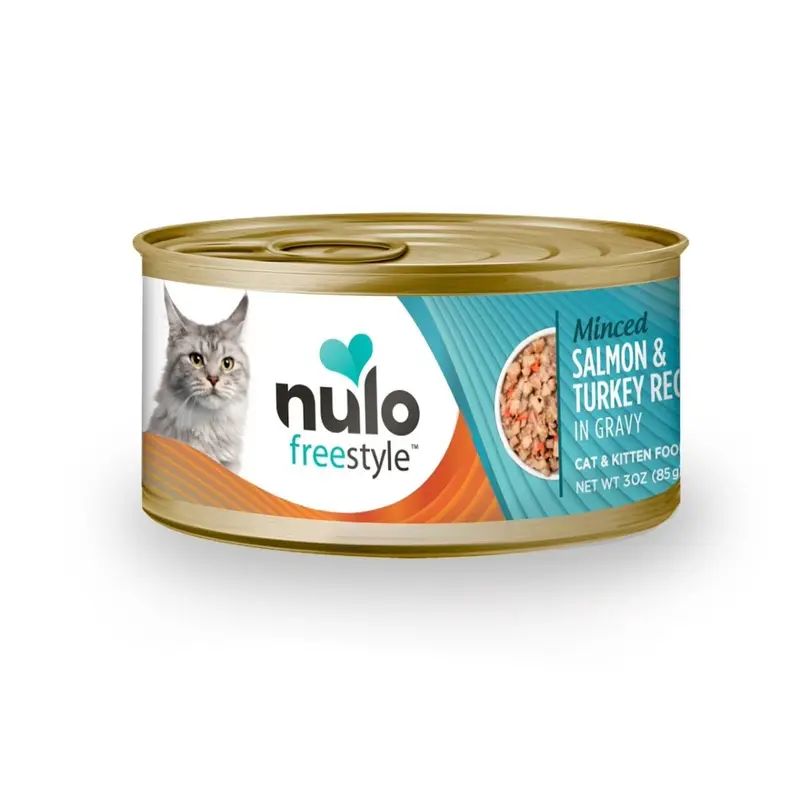 Nulo FreeStyle Minced Salmon & Turkey Wet Cat Food, 3oz
