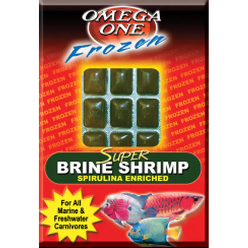 Omega One - Frozen - Brine Shrimp Spirulina Cube Pack 3.5oz