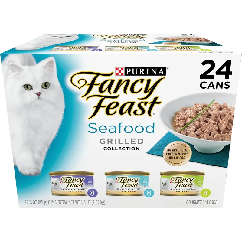 Fancy Feast Grilled Seafood Variety 3oz 24ct