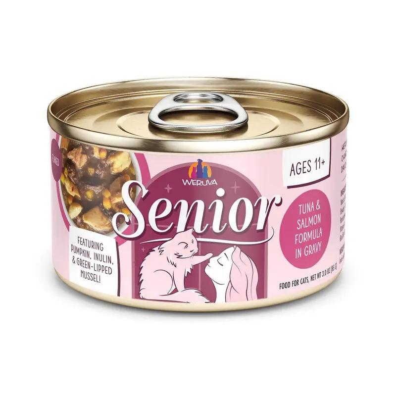 Weruva Cat Senior Tuna & Salmon Formula in Gravy Wet Cat Food 5.5oz